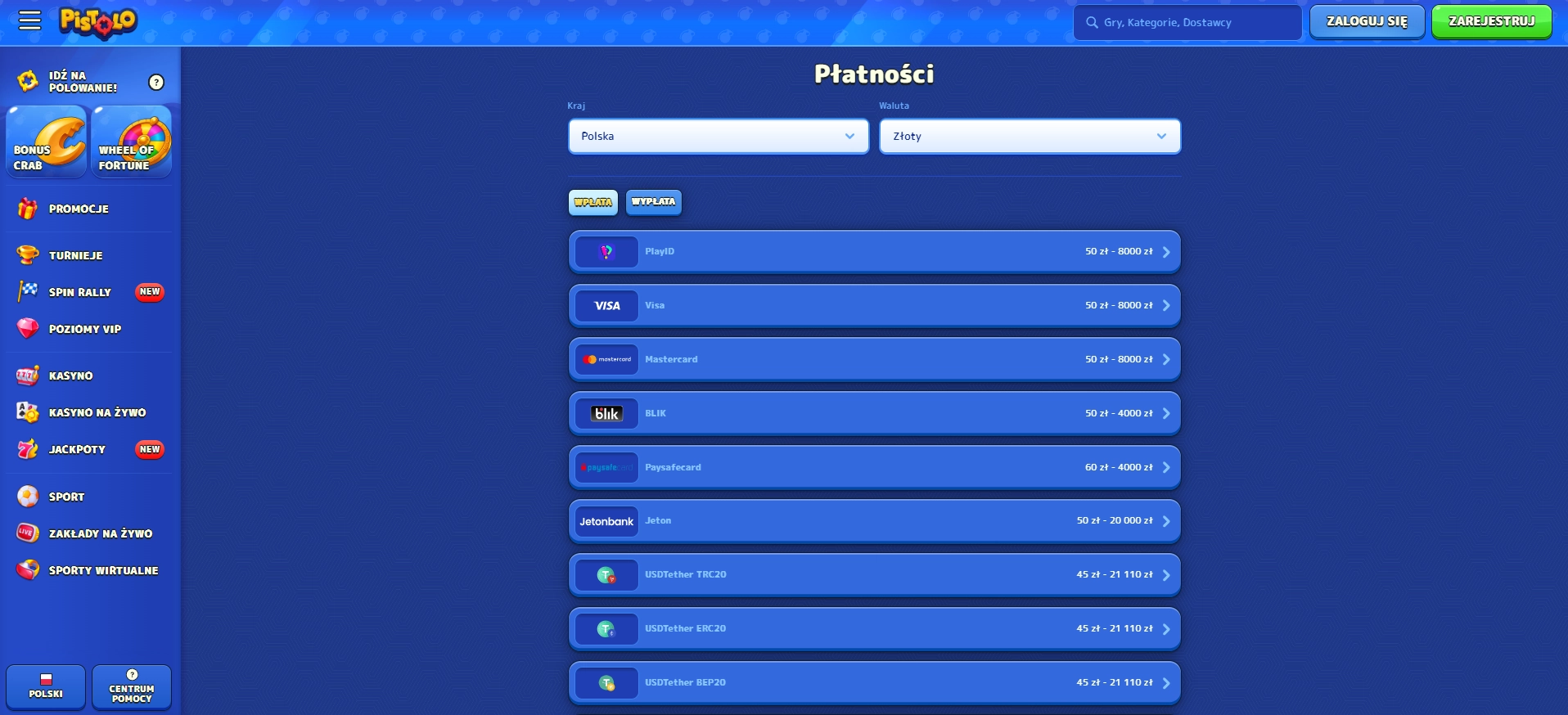 Wybierz BLIK jako metodę płatności