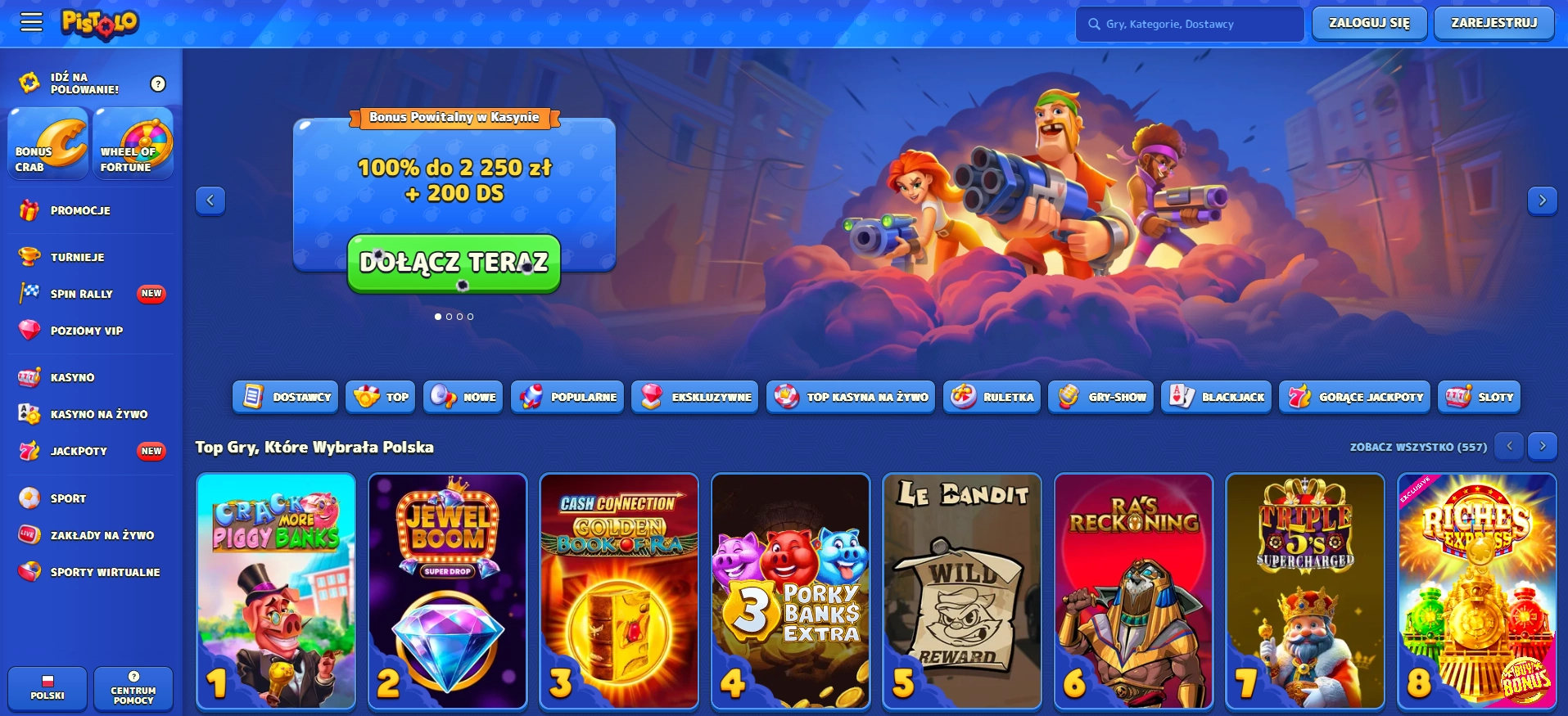 Wybierz Polskie kasyno online BLIK i utwórz konto
